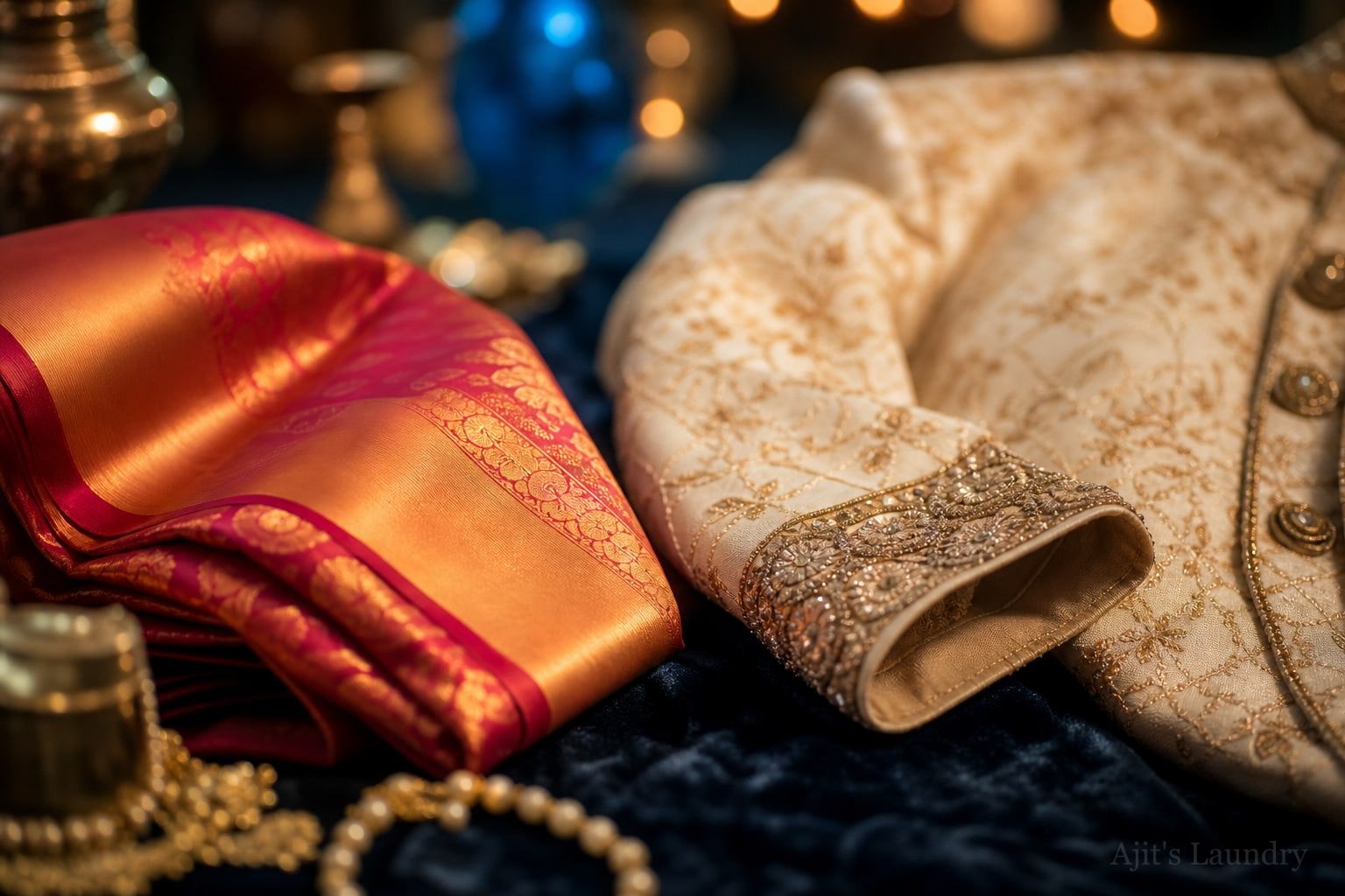 Ethnic and wedding wear dry cleaning
